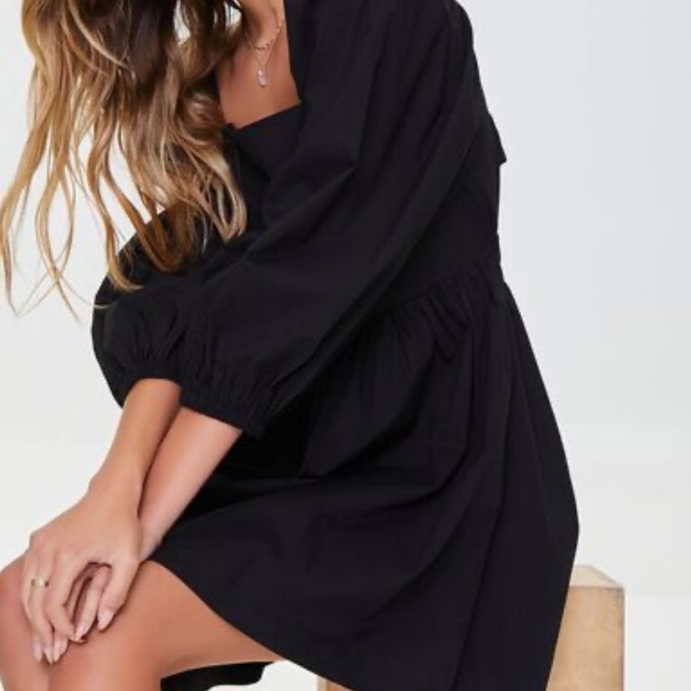 Fit and Flare Black Mini Dress